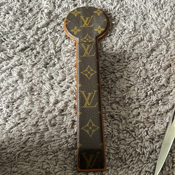 Rare Vintage LOUIS VUITTON Saks Fifth SCISSOR Set 1970’s Designer Luxury Decor - Picture 7 of 9